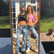 Slim Fit Slimming Versatile Personality Bootcut Jeans Pants women