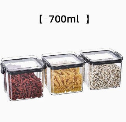 Airtight Pantry Food Storage Containers – Kitchen Organizer in 5 Sizes (460ml to 1800ml)