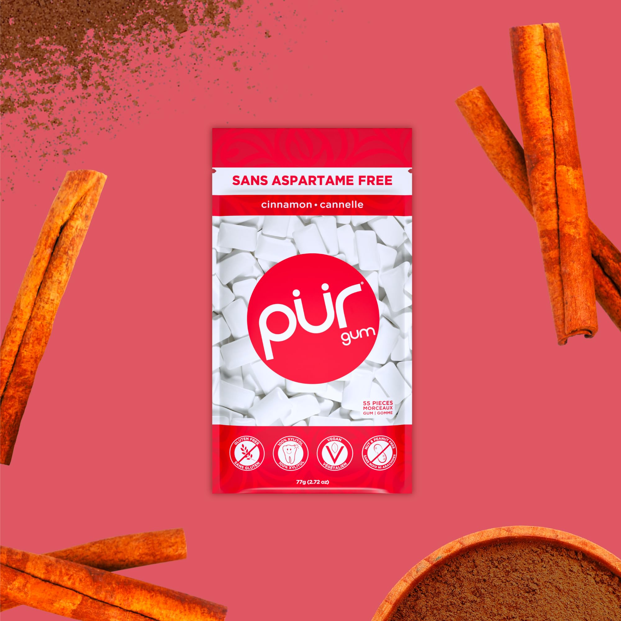 PUR Gum - Cinnamon (55pc)