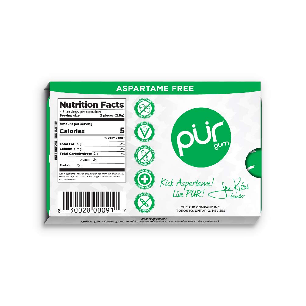 PUR Gum - Spearmint Gum (9pc)