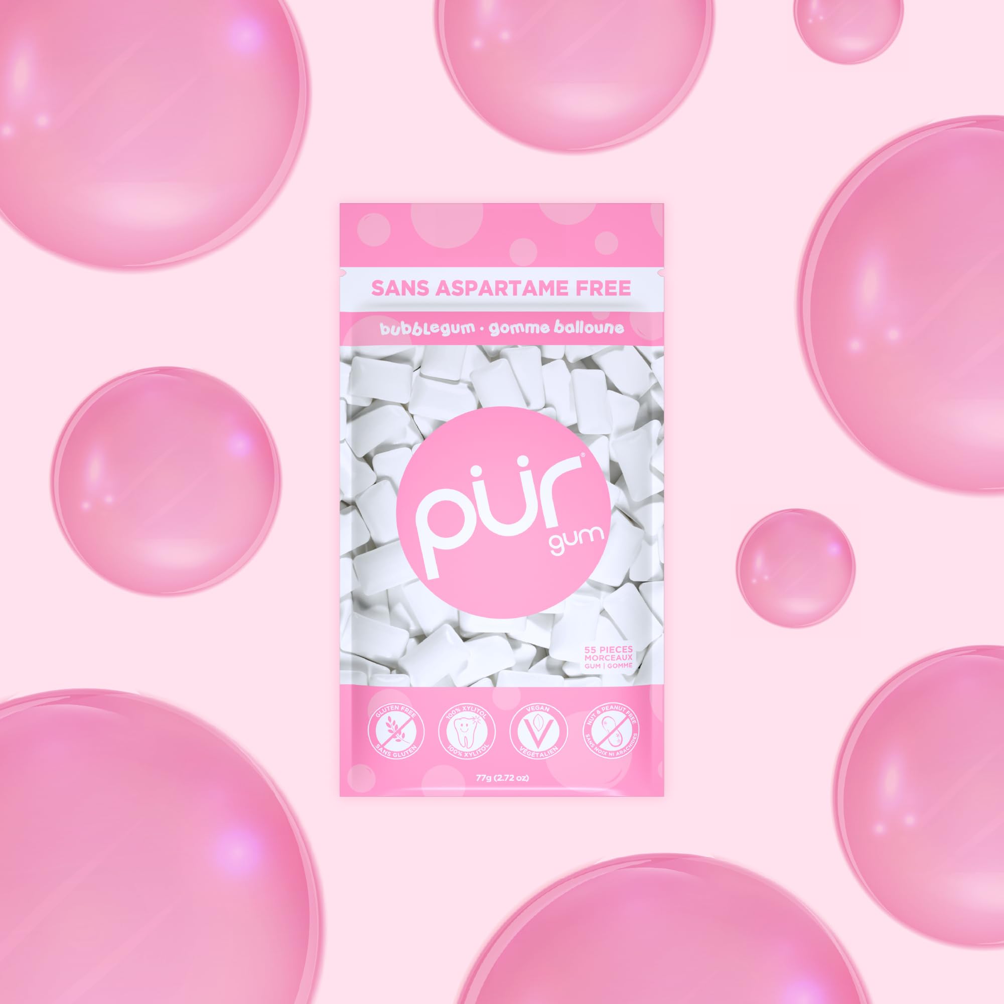PUR Gum - Bubblegum (9pc)