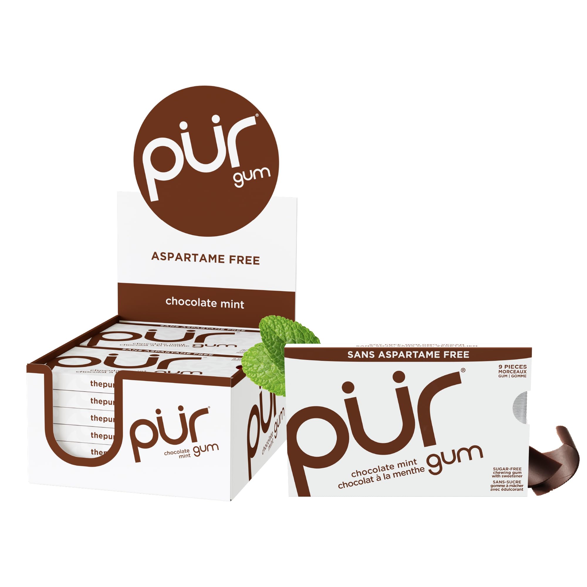 PUR Gum - Chocolate Mint (55pc)