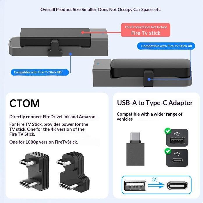 FireDrive Link Car TV Adapter – HDMI Upgrade for Wired CarPlay Vehicles