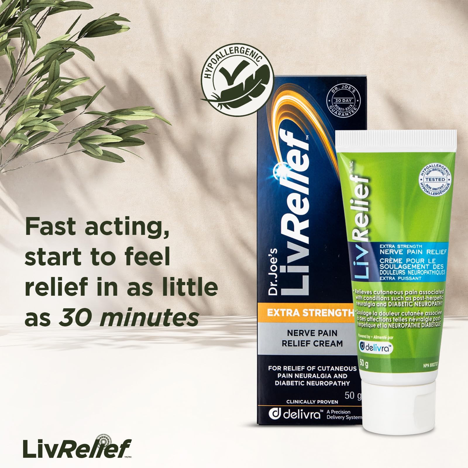 LivRelief - Pain Relief Cream (100g)