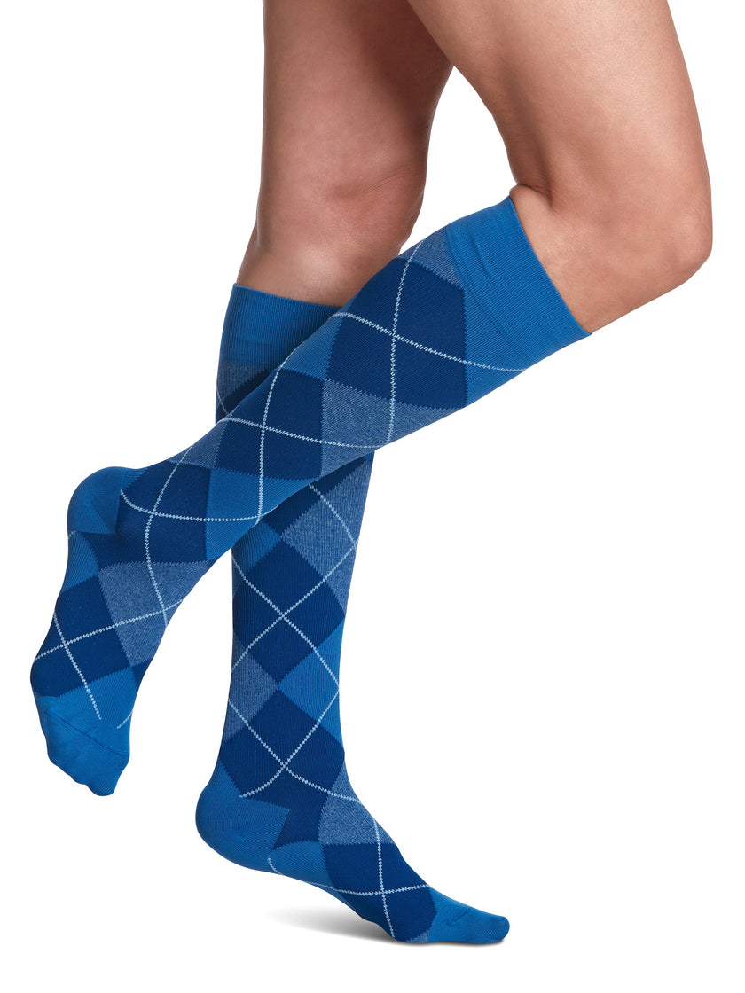 Sigvaris Women's Style Microfiber Patterns Calf 20-30mmHg Women's Closed Toe