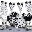 Dog Paw Birthday Party Tableware Set – Pet Birthday Plates, Cups & Decoration Kit