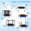 4 FT Small Toddler Recreational Trampoline with Safety Enclosure Net