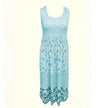 Casual Summer Boho Dress Floral Sleeveless Midi Dress