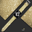 Leather Single Ring Glitter Buckle Couple Watch Strap Suitable for Apple Watch