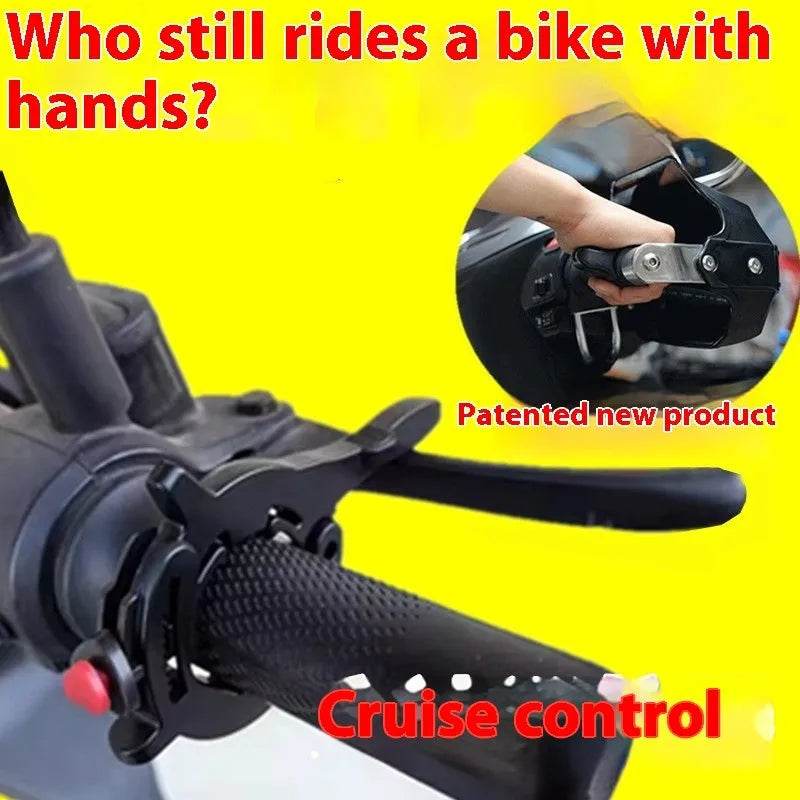 Motorcycle Throttle Grip CNC Aluminum Lock Assist Retainer Universal Cruise Control Bike Throttle Wrist Grip Handle Bar