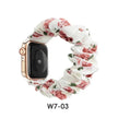 Women Replaceable Sew Floral  Elastic Hair Band Strap Wristband for iwatch