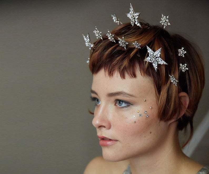Five Pointed Star Double Row Crown