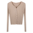 Women's Slim Knit Cardigan Sweater Coat – 6 Colors One Size Canada USA