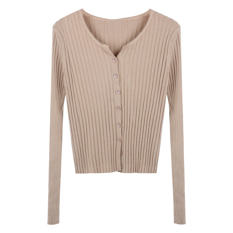 Women's Slim Knit Cardigan Sweater Coat – 6 Colors One Size Canada USA