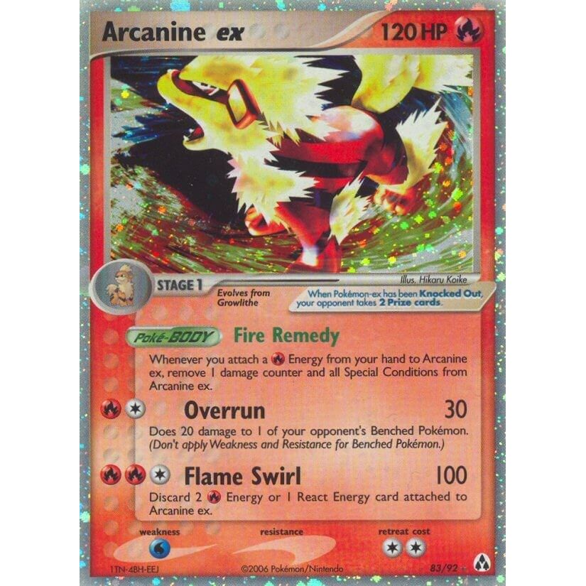 Arcanine ex (83/92) (LM)