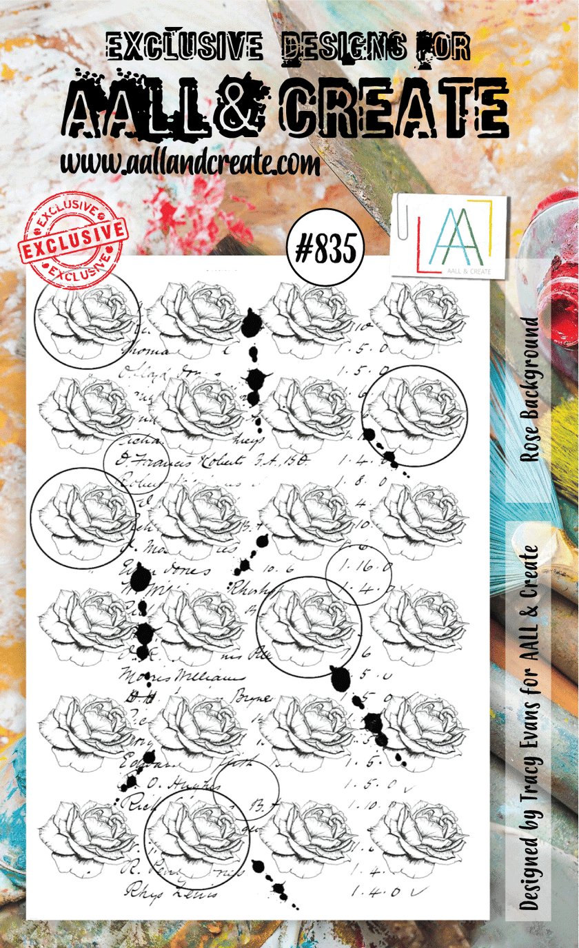 AALL and Create Stamp Set - 835 - Rose Background