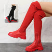 Long Boots Women Winter Shoes Fashion Side Zipper Knee High Boots