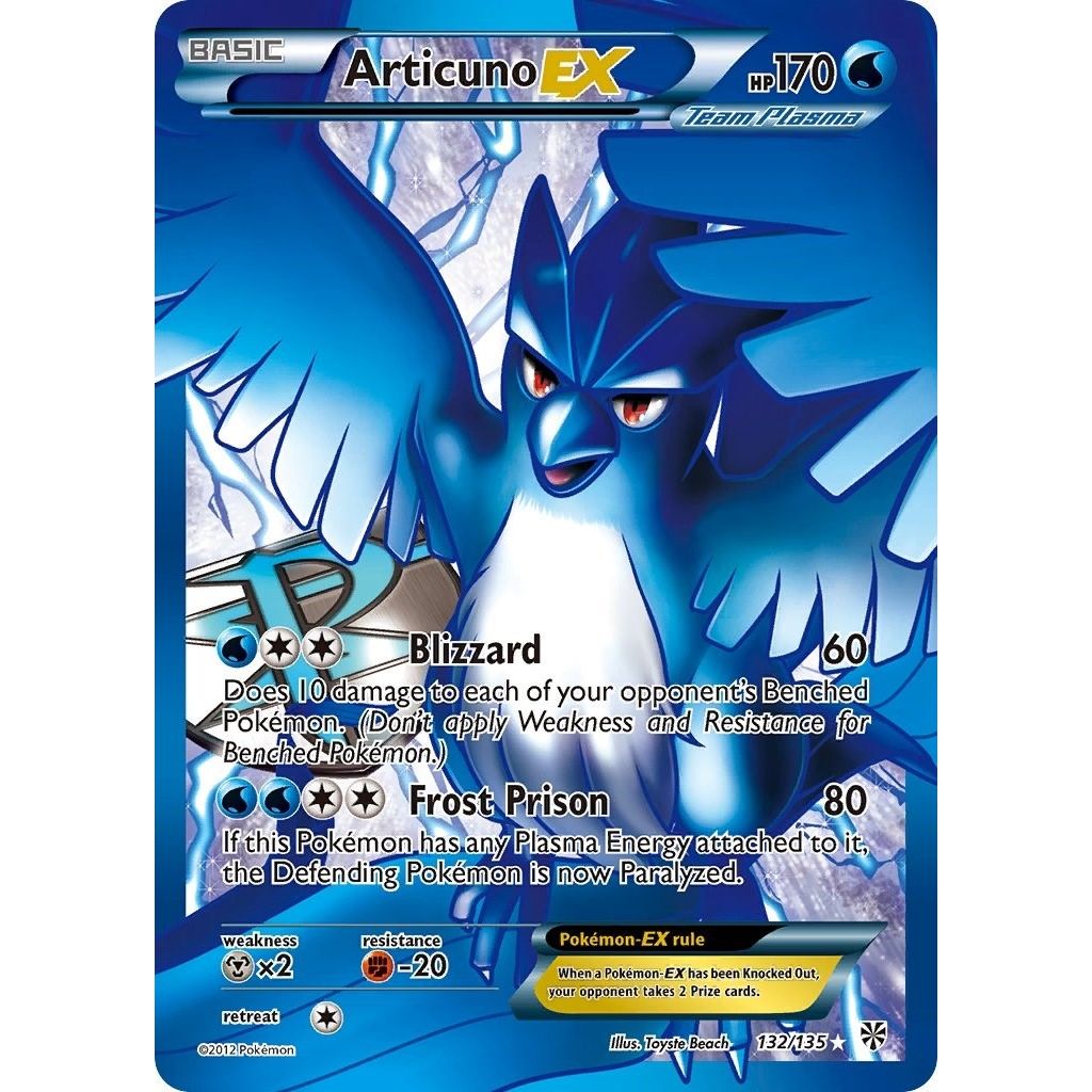Articuno EX (Team Plasma) (132 Full Art) (132/135) (PLS)