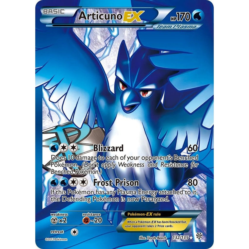 Articuno EX (Team Plasma) (132 Full Art) (132/135) (PLS)