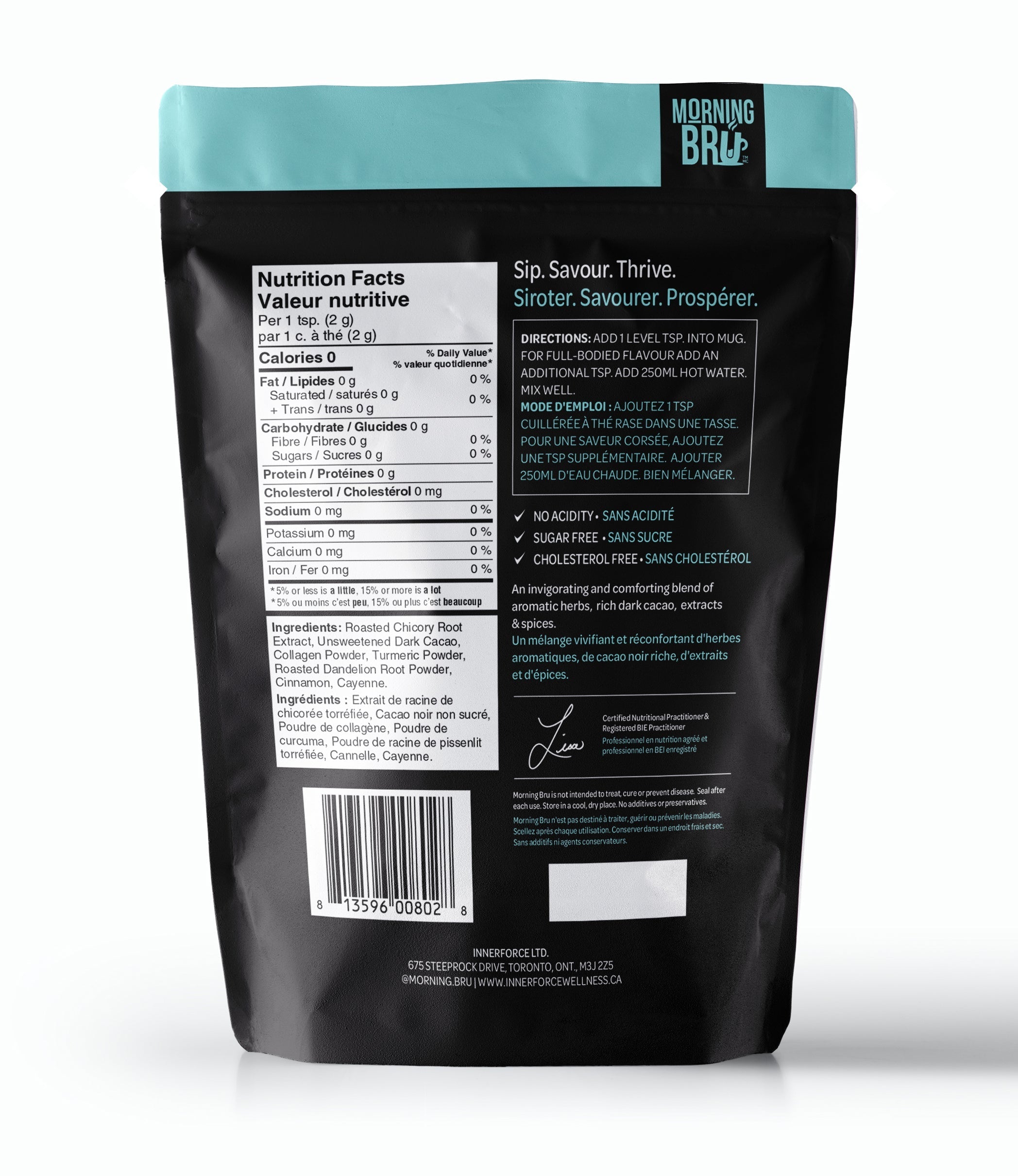 Morning BRU - Instant Herbal Beverage, 180g - Morning BRU