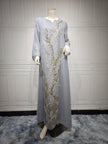 Muslim Robe Sequined Embroidery Dress