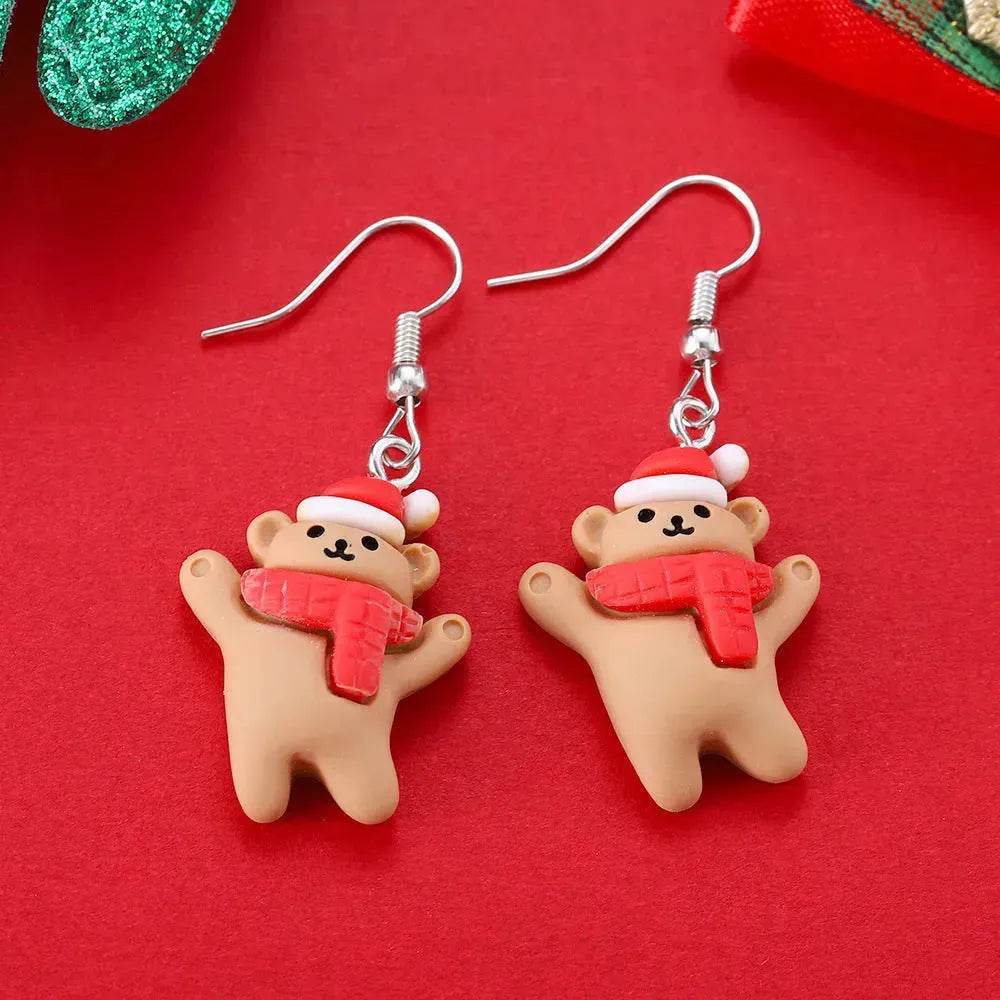Creative Cartoon Christmas Earrings Fashion