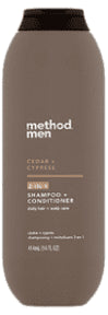 Method - Mens Shampoo 2in1 Ced + Cyp (414ml)