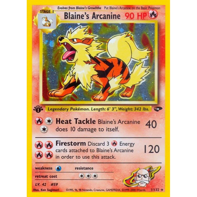 Blaine's Arcanine (001/132) (G2)