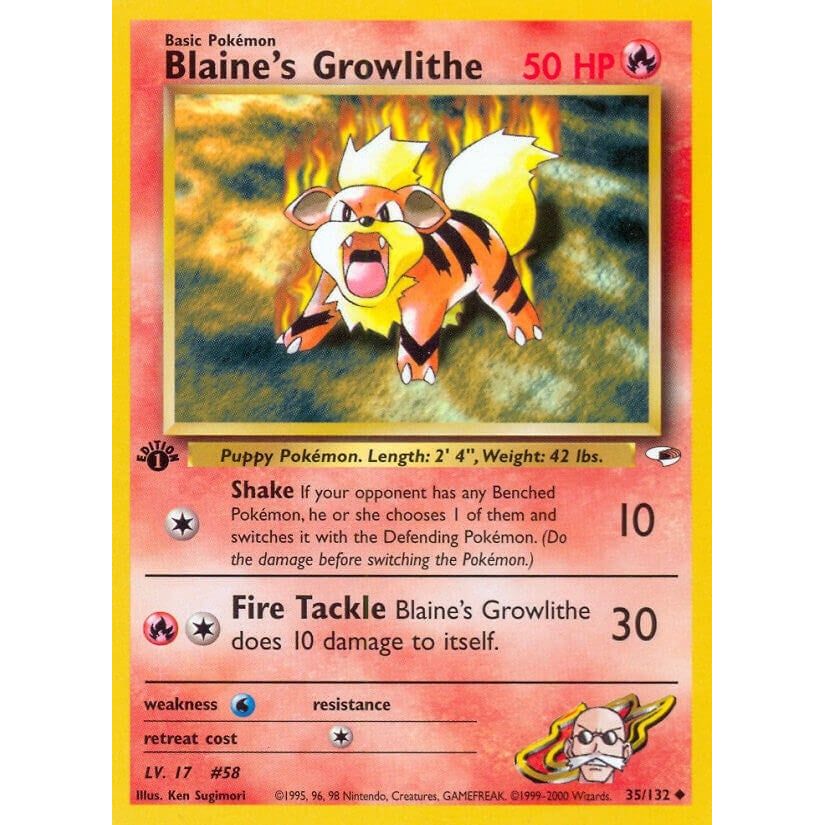 Blaine's Growlithe (35) (035/132) (G1)