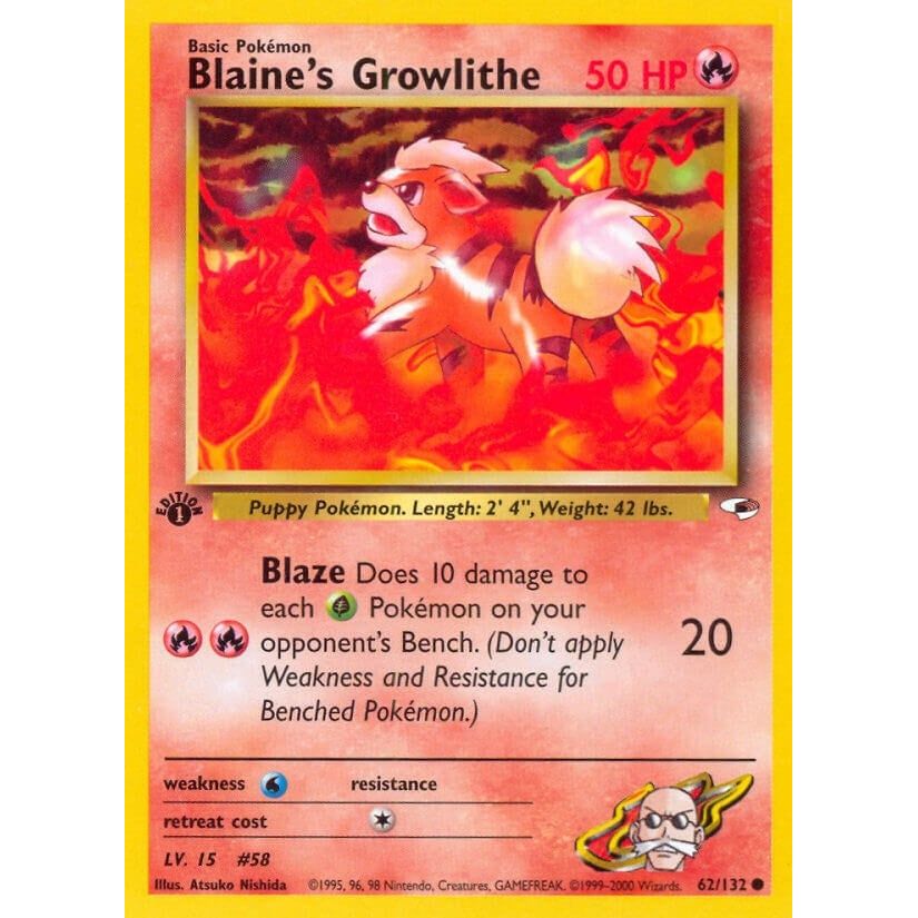 Blaine's Growlithe (62) (062/132) (G1)