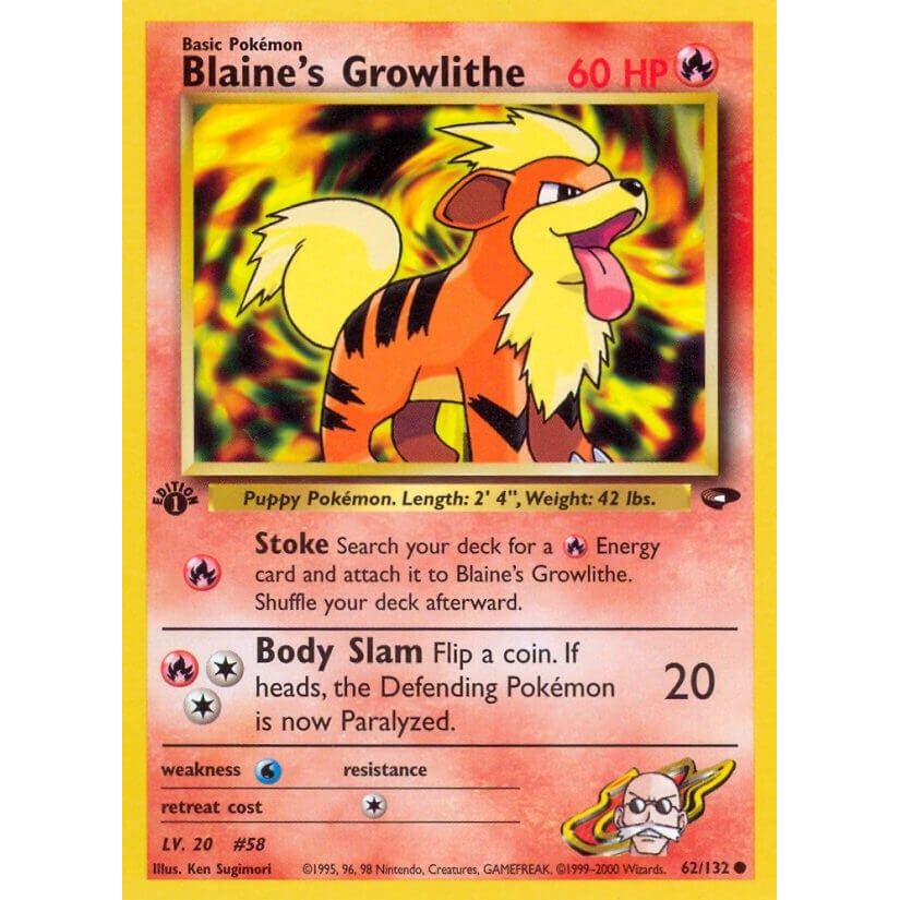 Blaine's Growlithe (062/132) (G2)