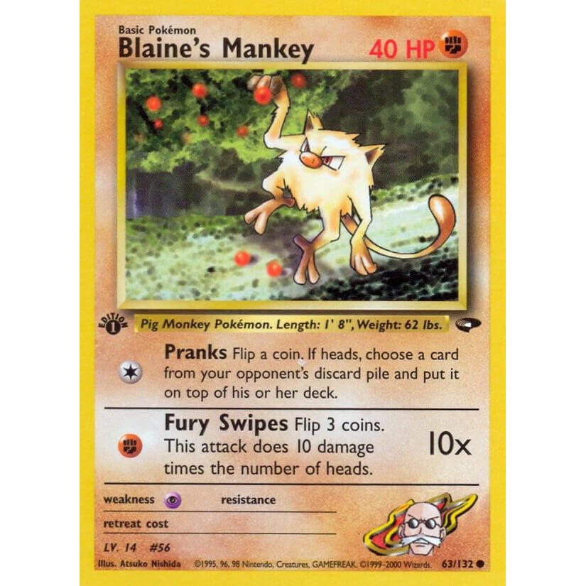 Blaine's Mankey (063/132) (G2)