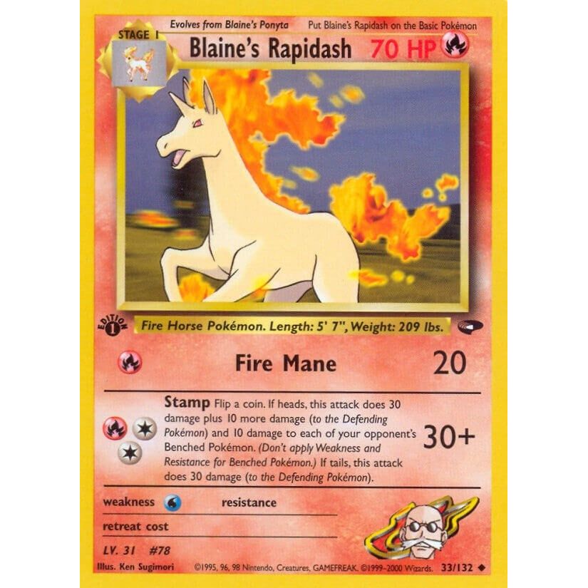 Blaine's Rapidash (033/132) (G2)