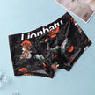 Ice Silk Men's Boxers Breathable Printed Boxer Briefs Mid waist