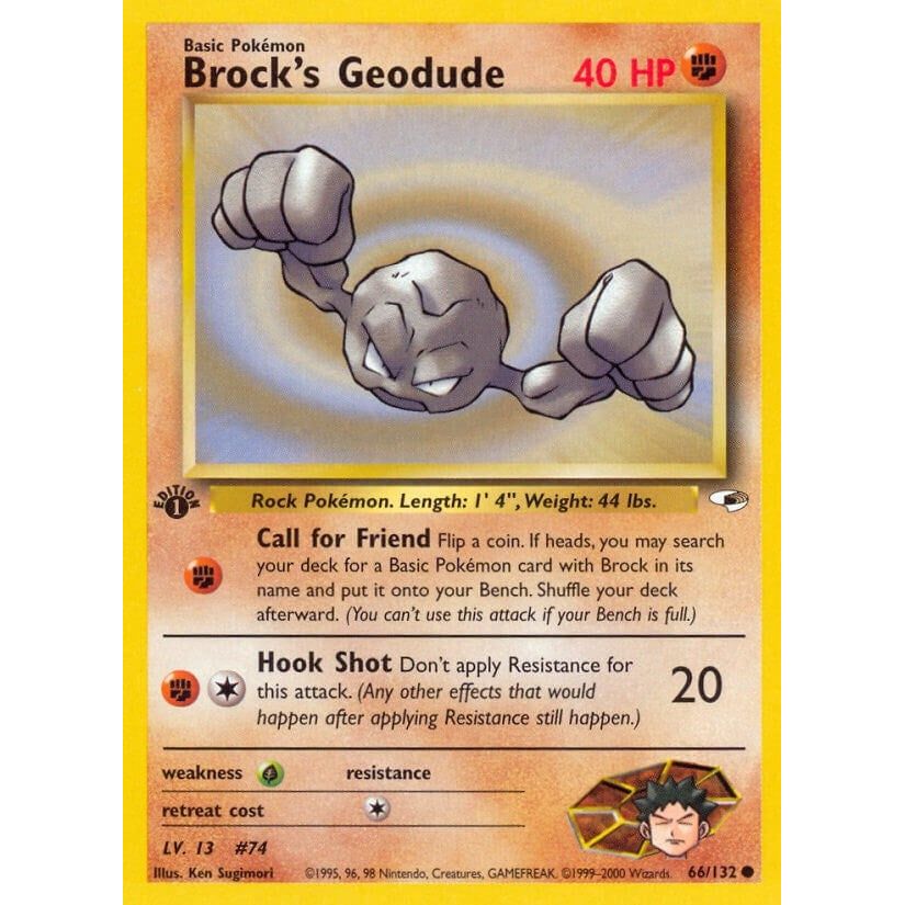 Brock's Geodude (66) (066/132) (G1)