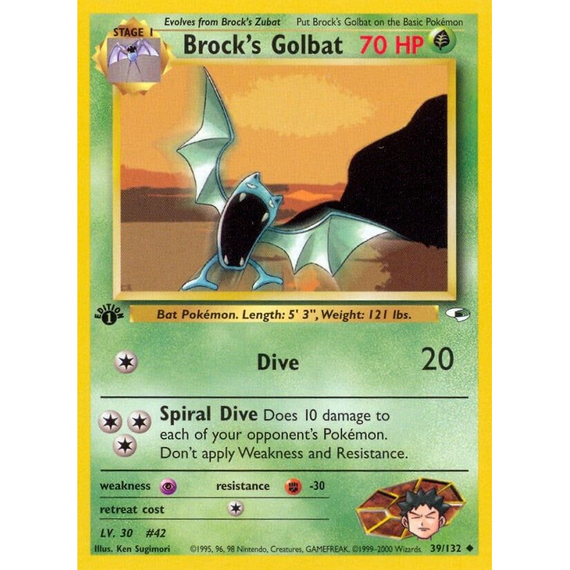 Brock's Golbat (039/132) (G1)