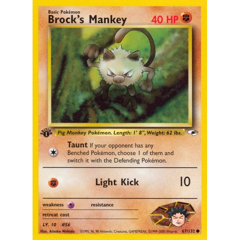 Brock's Mankey (67) (067/132) (G1)