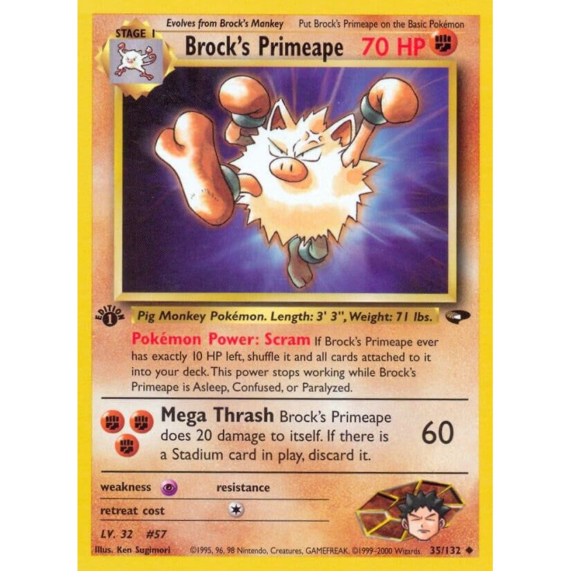 Brock's Primeape (035/132) (G2)