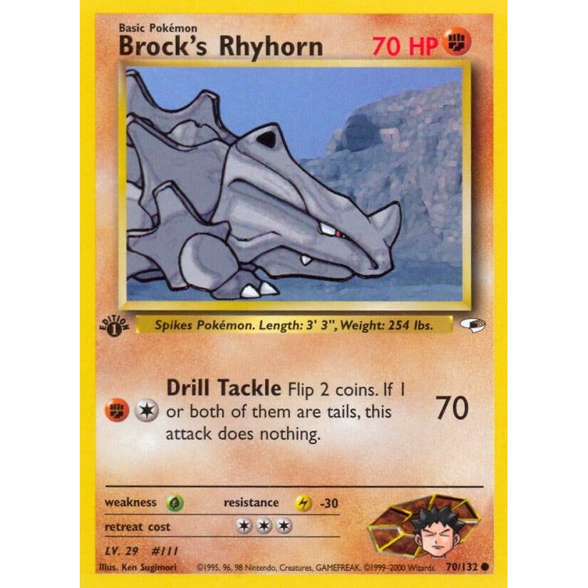 Brock's Rhyhorn (70) (070/132) (G1)