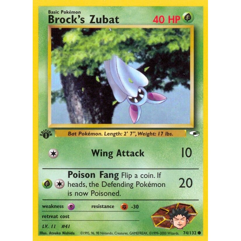Brock's Zubat (74) (074/132) (G1)