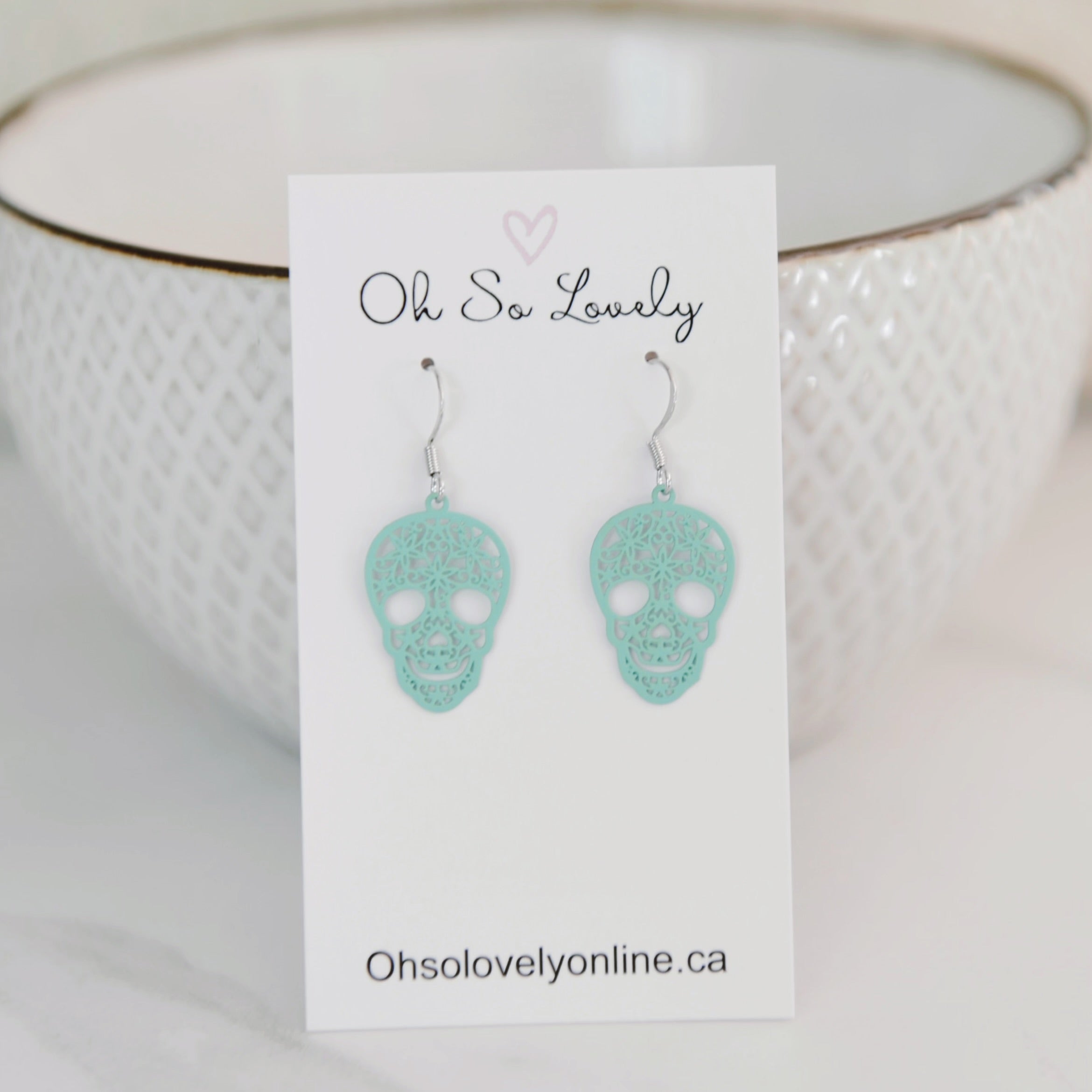 Dakota Skull Drop Earrings