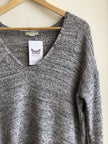 H&M Conscious Grey Marled V-Neck Sweater
