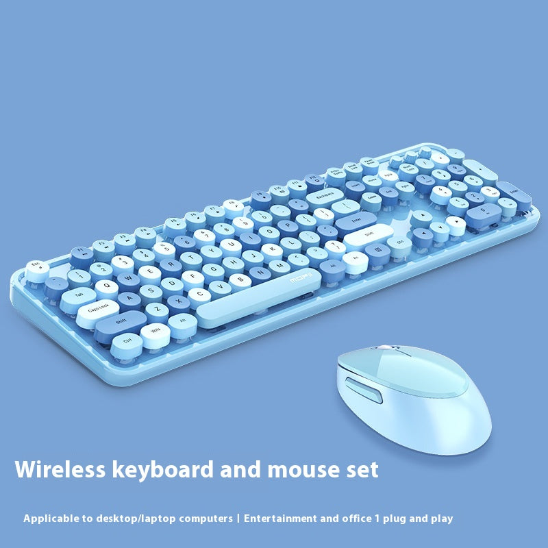 Wireless Keyboard and Mouse Set – Colorful Ergonomic Combo for Home and Office Canada