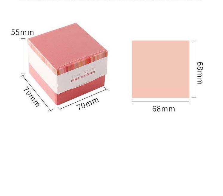 Aesthetic Sticky Notes Set – 150-Sheet Kraft Paper Memo Pads in 25 Solid Colors