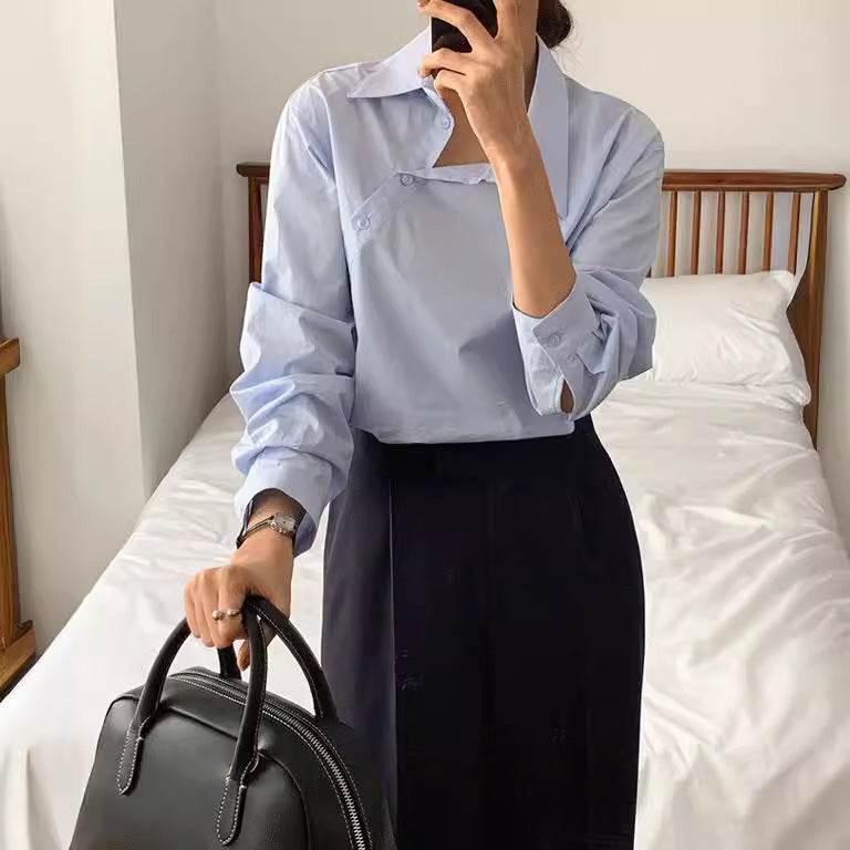 Professional Office Business Long sleeve cotton work shirt for women