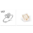Fashion Acrylic Rotating  Valentine  Rose Jewelry gift  Box