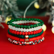 Christmas Polymer Clay Color Bracelet set  Xmas gift idea