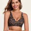 Women's Wireless Deep V Plunge Bralette with Jelly Band Support for Everyday Wear