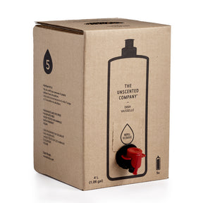The Unscented - Unscented Dish Soap Refill Box 4L (4L)