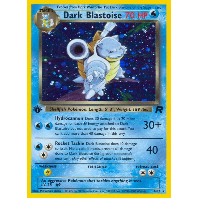 Dark Blastoise (3) (03/82) (TR)